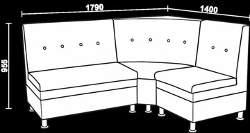 Кухонный угловой диван Нео КМ-05 ДУ в Ревде - предосмотр 2